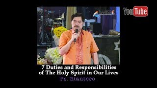 7 Duties and Responsibilities of The Holy Spirit in Our Lives  Ps Biantoro [upl. by Cara]