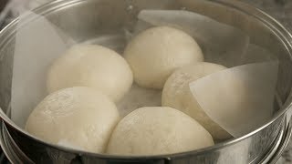 Fluffy steamed buns filled with sweet red beans Jjinppang 찐빵 [upl. by Devlen]