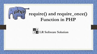 PHP Tutorial  require and requireonce Function in PHP  Tamil [upl. by Downs]