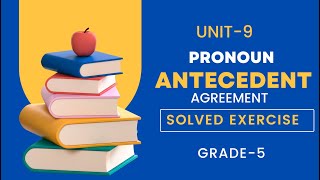 Pronoun Antecedent Agreement  Unit 9  Grade 5  English Grammar  english [upl. by Eleanora]