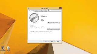 สอนวิธีเปลี่ยนวันที่ เวลา Time zone Windows 8 [upl. by Anilac24]