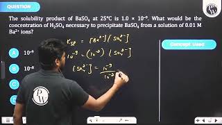 BaSO4The solubility product of BaSO4 at 25 C is 10 109 What would be the concentrati [upl. by Roath419]