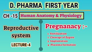 Pregnancy  CH15  L4  HAP  Reproductive system  DPharm first year [upl. by Lirrehs]