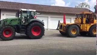 Fendt 828 vs Kirovets 701 [upl. by Odragde]