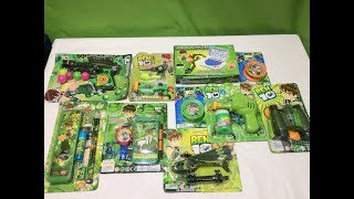 BEN 10 TOY COLLECTION 2019 BUBBLE MACHINE GUNBEN YOYO BEN STATIONER BOXBEN MOBILE II TOK TOK TV [upl. by Anazraf]