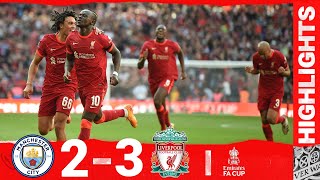 HIGHLIGHTS Man City 23 Liverpool  WEMBLEY WIN IN THE SEMIFINALS [upl. by Ash705]