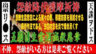 生霊呪詛対策【五願目 生霊消滅衆悪章】生霊遮断【秘法護摩】ワラ人形に怨敵の魂を入れ怨敵生霊怨念による諸々の悪、邪魔妨害を消滅させる厳修作法【不動明王】【摩利支天】修験道 ※概要欄の説明をご覧ください [upl. by Anaujd]