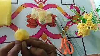 How to make Flower From Organdy clothCloth Flowers🌸🌺🌻🌹🌷🌼💐 [upl. by Ikaz426]