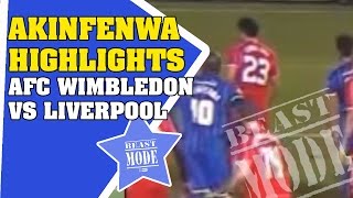 Akinfenwa highlights Afc Wimbledon vs Liverpool [upl. by Torres722]