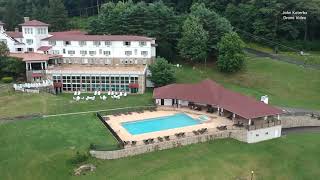 The Historical Summit inn Hotel with a view of Uniontown from our Drone [upl. by Onofredo388]