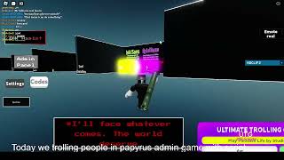 Trolling people with script in papyrus admin game [upl. by Dorreg]