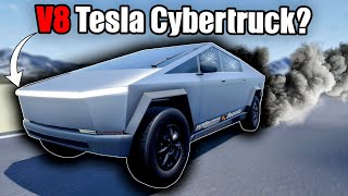 I Built a GasGuzzling V8 Tesla quotCybertruckquot  Automation Game amp BeamNGdrive [upl. by Osterhus]