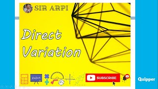 DIRECT VARIATIONS EXAMPLES amp SOLUTIONS TAGALOG [upl. by Assylla]