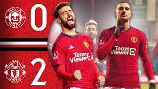 FA Cup Victory At Wigan 🙌  Wigan 02 Man Utd  Highlights [upl. by Fulvi]