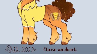 MLP speedpaint redesigns cheese sandwich and zephyr breeze [upl. by Amhser]