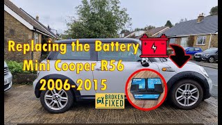 DIY How to replace the Car Battery on a Mini Cooper R56 2006 to 2015 [upl. by Notsnhoj]