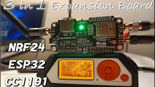 Flipper Zero 3in1 Expansion Board ESP32 CC1101 and NRF24 Modules Overview [upl. by Lorelle879]