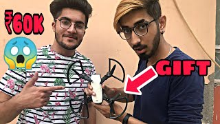 He gifted me His drone worth Rs 60000❤️ [upl. by Ylim96]