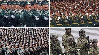 10 DESFILES MILITARES mas IMPRESIONANTES del Mundo [upl. by Airdnaxela]