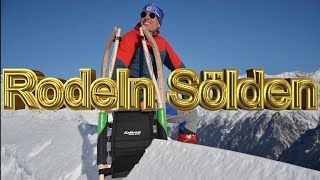 Rodeln Sölden 7 km DER ALPENRODLER Rolf Majcen [upl. by Debora]