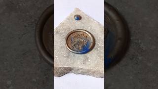 Waxseal Stamp from scratch 🥲  Marble Waxseal  Cute Stamp 😻 [upl. by Iruy]