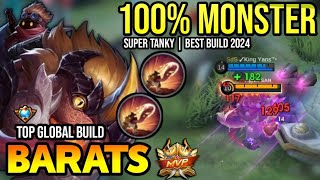 BARATS BEST BUILD 2024  TOP GLOBAL BARATS GAMEPLAY  MOBILE LEGENDS✓ [upl. by Abbate799]