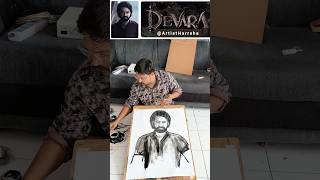 Sketch Drawing of JrNTR  Best Sketch Video 2024  Devara Sketch Video  Dr Harrsha Artist [upl. by Martinsen]