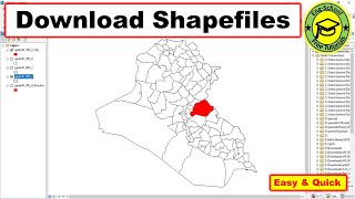 How To Download Shapefile For Free  Shapefile for country City  Study Area Download Shapefile [upl. by Gnut]