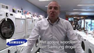 Samsung SDC14709 wasdroger condensdroger van Samsung Top Samsung droger Demo video [upl. by Anni]