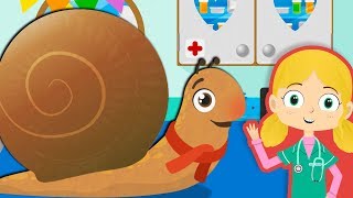 Cecil The Snail Visits Dr Poppys Pet Rescue  Animals For Children [upl. by Giule]