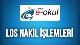 2024 EOkul Nakil İşlemleri  LGS Nakil Nasıl Yapılır [upl. by Aneem151]