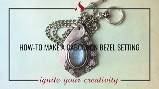 Howto Make a Cabochon Bezel Setting [upl. by Mikaela459]