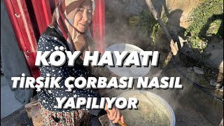 TİRŞİK ÇORBASI NASIL YAPILIYOR YAPIM AŞAMASI [upl. by Donetta895]