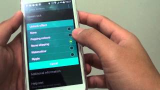 Samsung Galaxy S5 How to Change Lock Screen Unlock Effect [upl. by Thomasina]