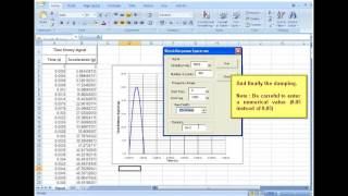 Excel macro for Shock Response Spectrum [upl. by Adnohsor]