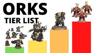 Codex Orks Unit Tier List in Warhammer 40K 10th Edition  Strongest  Weakest Ork Datasheets [upl. by Lletnahs786]