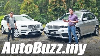 BMW X5 xDrive40e vs Volvo XC90 T8 Inscription plugin hybrid review  AutoBuzzmy [upl. by Batsheva]