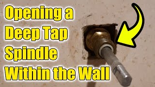 How to Open a Deep Tap Spindle Stuck In The Wall [upl. by Patrick]