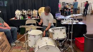 Great WTS Drums Demo from Taylor Friesth at the 2021 Chicago Drum Show [upl. by Hittel]