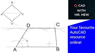 How to draw rhombus and trapezium Quadrilateral [upl. by Dubois]