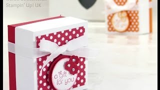 Polka Dot Lidded Box Video Tutorial [upl. by Salena]