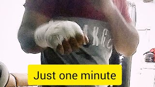 Wrap your hands in one minute for boxingboxing [upl. by Urial]