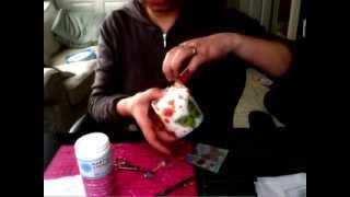 Decoupage Tutorial  How to Napkin Decoupage on a Candle [upl. by Eidas]