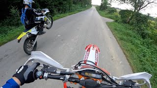 Driving New KTM exc 250 TPI six days and Husqvarna TE 300i 2023 [upl. by Vlad]