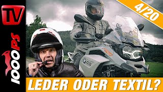 Ausrüstung und Sicherheit Welche Motorradbekleidung passt für meine Anforderung Leder oder Textil [upl. by Rossie980]