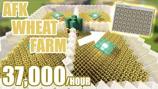 Efficient Auto Wheat Farm Minecraft 118 Wheat Carrot Potato Beetroot ALL WORK  Tutorial [upl. by Eitsirc237]