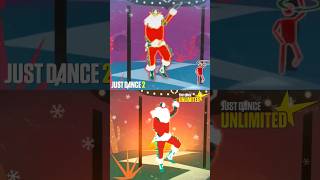 Short Comparison  Crazy Christmas  Just Dance 2 x Just Dance Unlimited [upl. by Anaimad970]