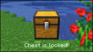 Minecraft  How To Lock Chests [upl. by Jahn57]