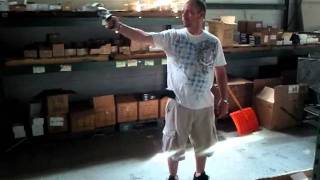 Blank Revolver Firing With 9MM PAK Blanks  Funny Reaction While Testing [upl. by Paymar]