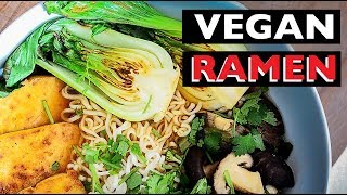 VEGAN RAMEN RECIPE  How to make Miso Broth Noodle Soup ビーガンラーメン [upl. by Jacklyn319]